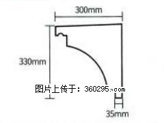 产品分解图型 - 檐口线，型号：SX311-YK-2，规格：300x330mm(2) - 佳木斯三象EPS建材 jms.sx311.cc